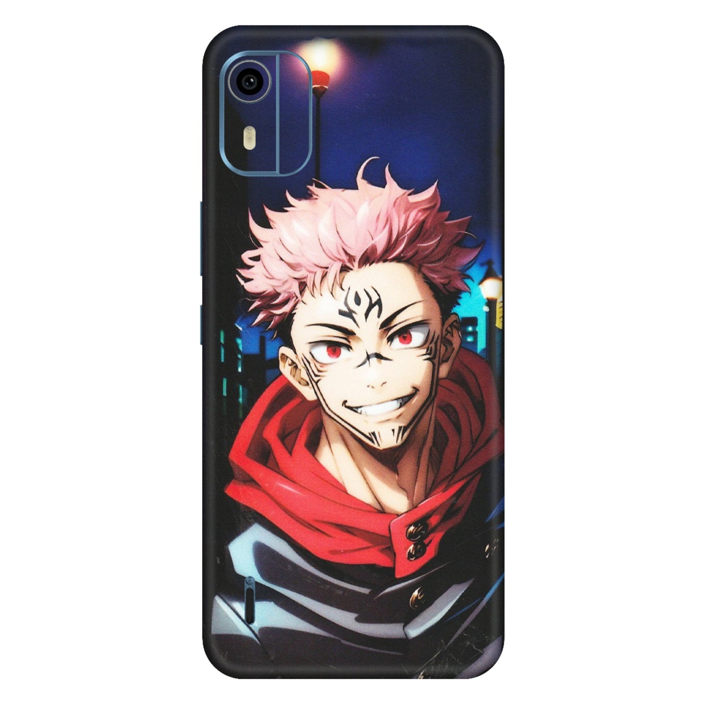HMD NOKIA Phone Skins (All Models) - Yuji Itadori Funny Face Anime - Matte Finish (M-152) HMD Nokia C12 Pro