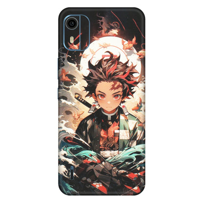 HMD NOKIA Phone Skins (All Models) - Tanjiro Demon Slayer Anime - Matte Finish (M-158) HMD Nokia C12 Pro