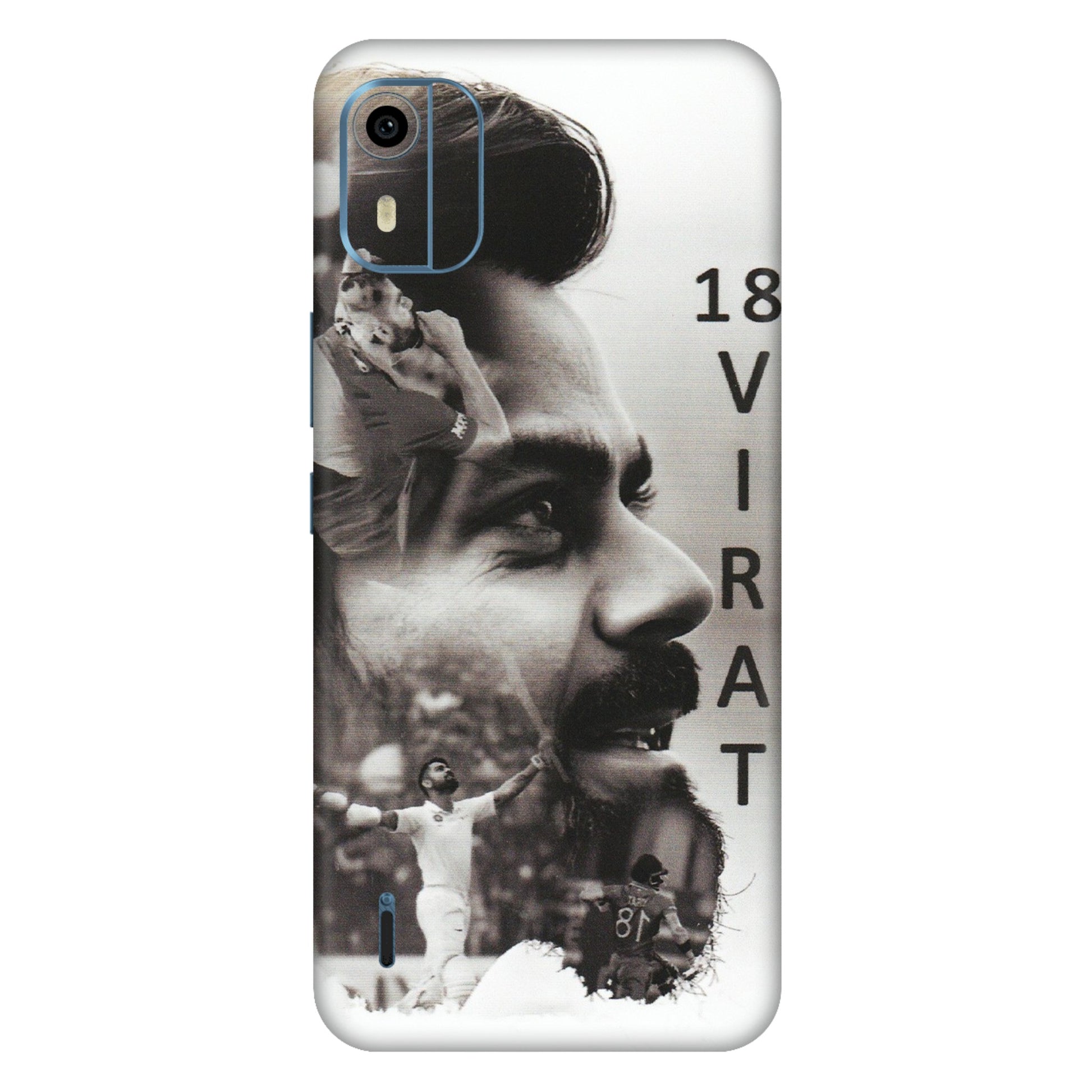 HMD NOKIA Phone Skins (All Models) - Virat Kohli Cricketer - Matte Finish (M-163) HMD Nokia C12 Pro