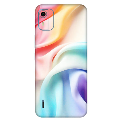 HMD NOKIA Phone Skins (All Models) - Colourful Silk Cloth - Matte Finish (M-165) HMD Nokia C12 Pro