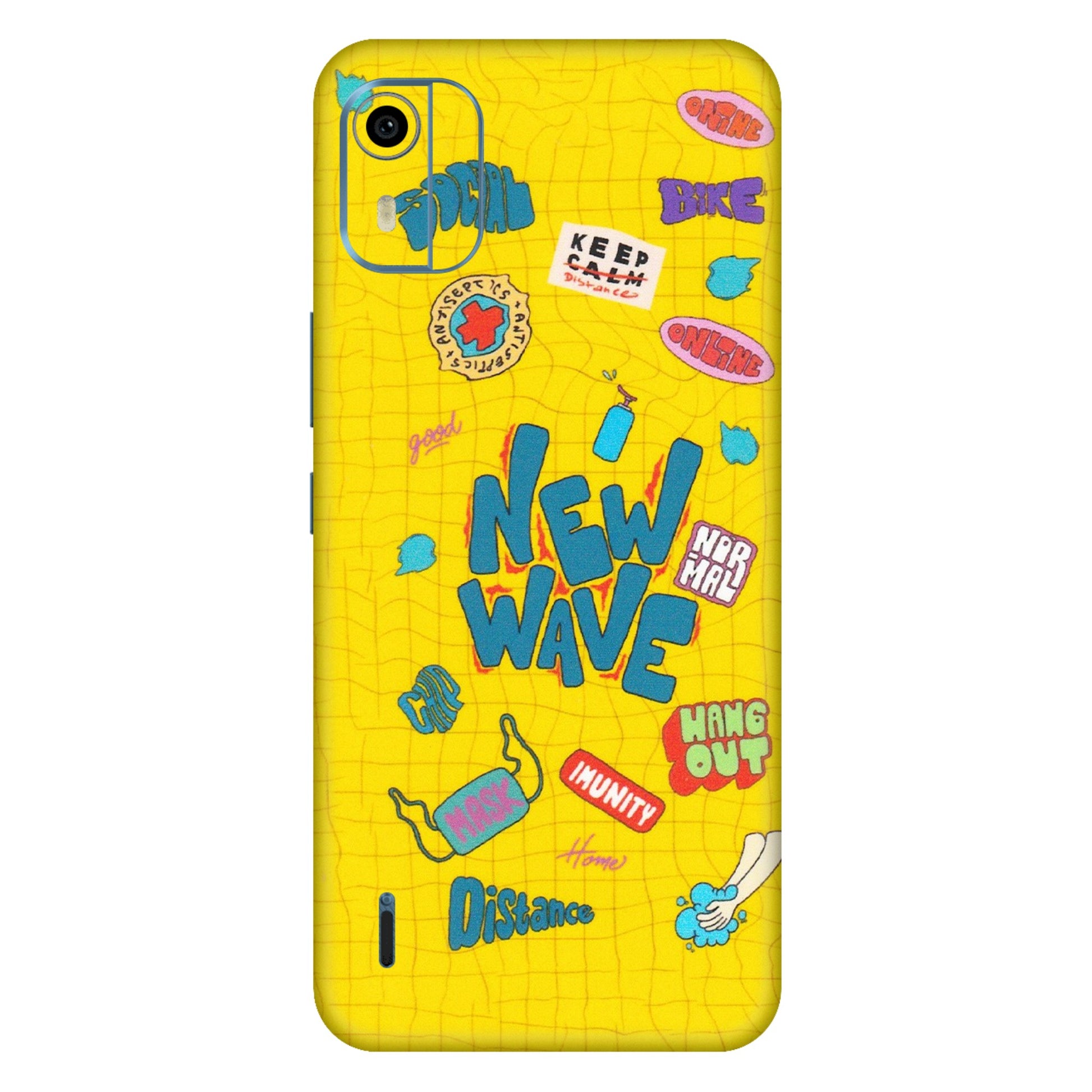 HMD NOKIA Phone Skins (All Models) - New Wave Life - Matte Finish (M-17) HMD Nokia C12 Pro