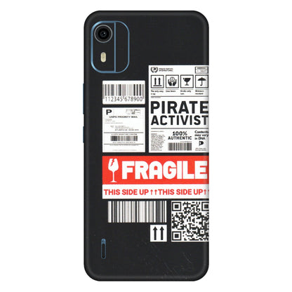 HMD NOKIA Phone Skins (All Models) - Handle With Care - Matte Finish (M-99) HMD Nokia C12 Pro