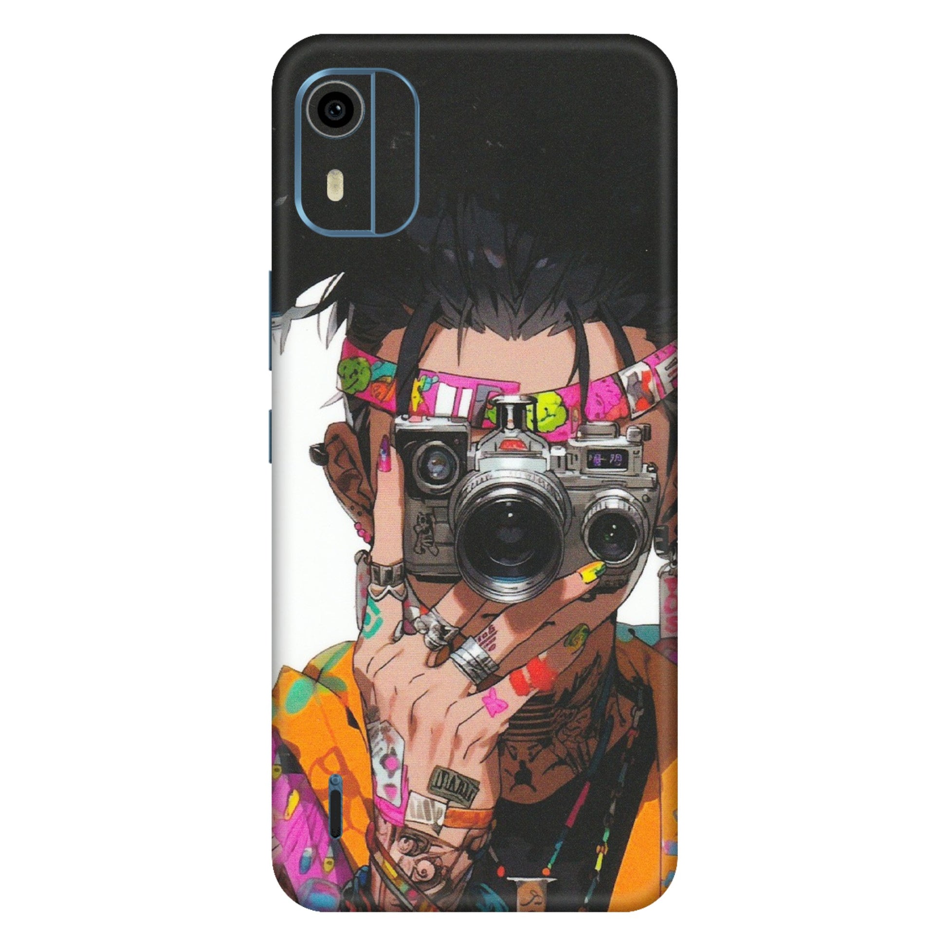 HMD NOKIA Phone Skins (All Models) - Camera Lover Girl - Matte Finish (M-09) HMD Nokia C12 Pro