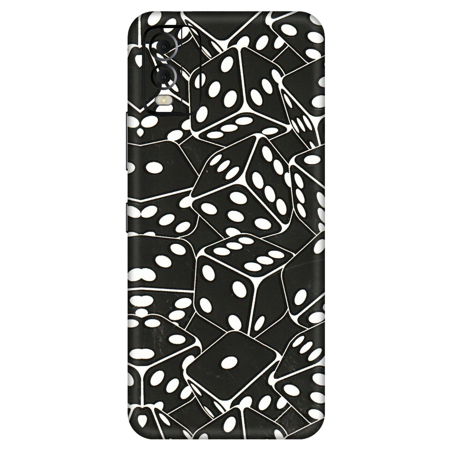 HMD NOKIA Phone Skins (All Models) - Big Black Dices - 3D Embossed Finish (L-106) HMD Nokia C22