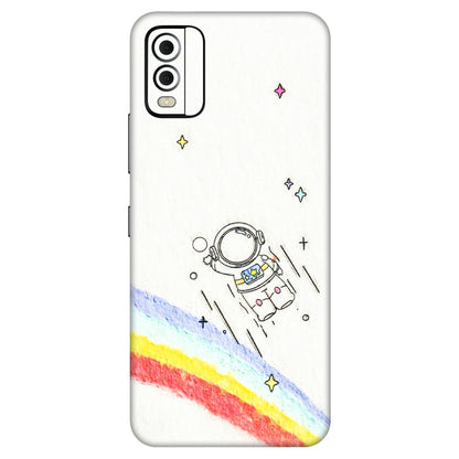 HMD NOKIA Phone Skins (All Models) - Milkyway Astronaut - 3D Embossed Finish (L-110) HMD Nokia C22