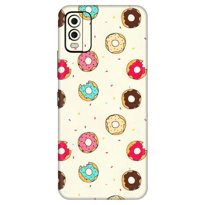 HMD NOKIA Phone Skins (All Models) - Mini Donuts Doodle Art - 3D Embossed Finish (L-122) HMD Nokia C22