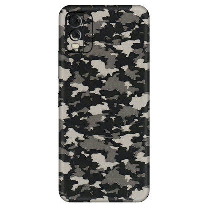 HMD NOKIA Phone Skins (All Models) - Black/Grey Camoflaunge - 3D Embossed Finish (L-142) HMD Nokia C22