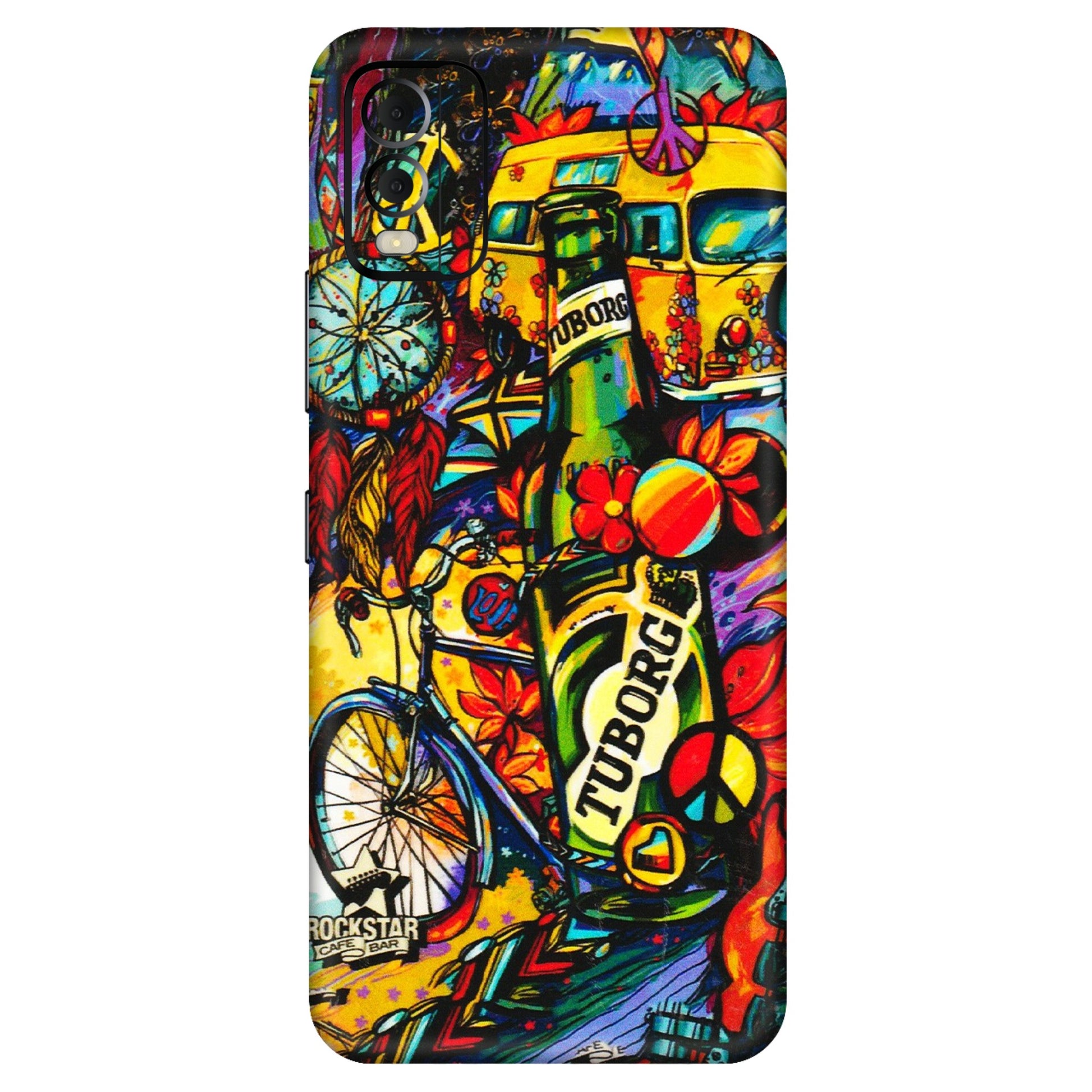 HMD NOKIA Phone Skins (All Models) - Cool Beer Bottle - 3D Embossed Finish (L-193) HMD Nokia C22