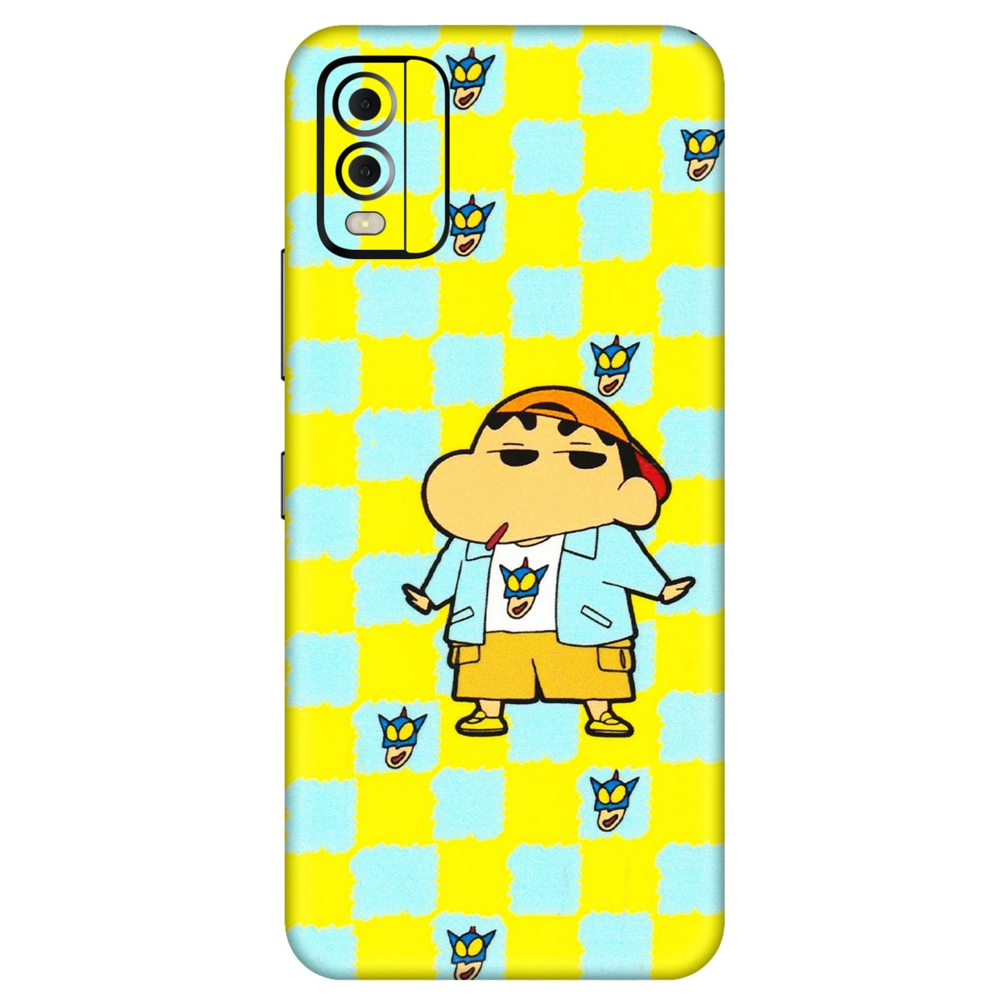 HMD NOKIA Phone Skins (All Models) - Yellow Blue Shinchan Cute - 3D Embossed Finish (L-221) HMD Nokia C22