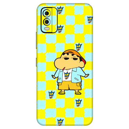 HMD NOKIA Phone Skins (All Models) - Yellow Blue Shinchan Cute - 3D Embossed Finish (L-221) HMD Nokia C22