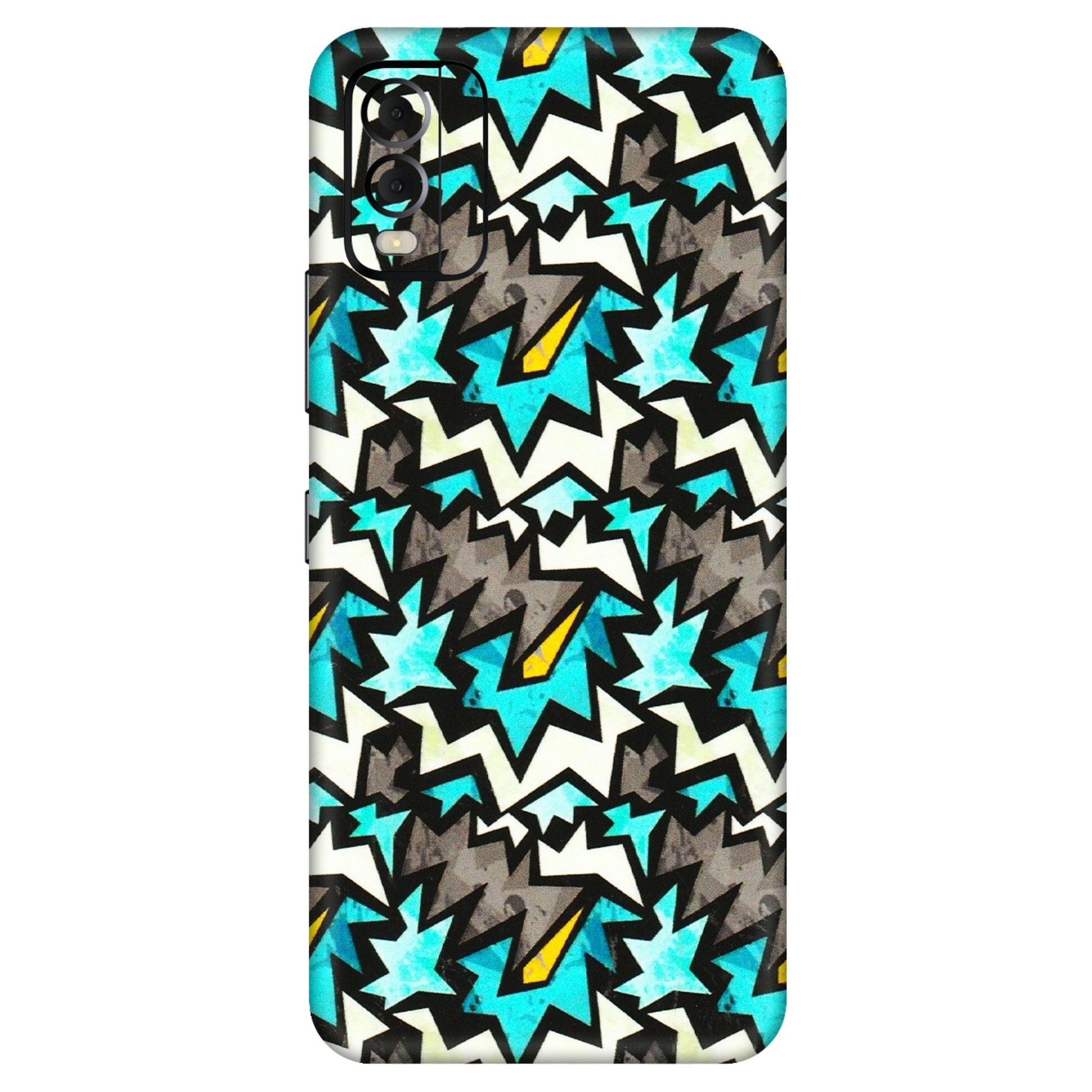 HMD NOKIA Phone Skins (All Models) - Funky Zig Zag - 3D Embossed Finish (L-223) HMD Nokia C22