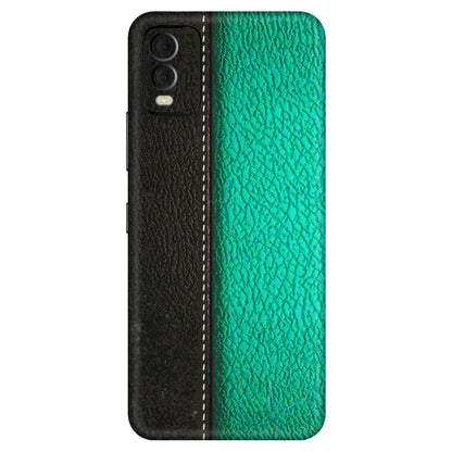 HMD NOKIA Phone Skins (All Models) - Black Green Dual Leather Stich - 3D Embossed Finish (L-233) HMD Nokia C22