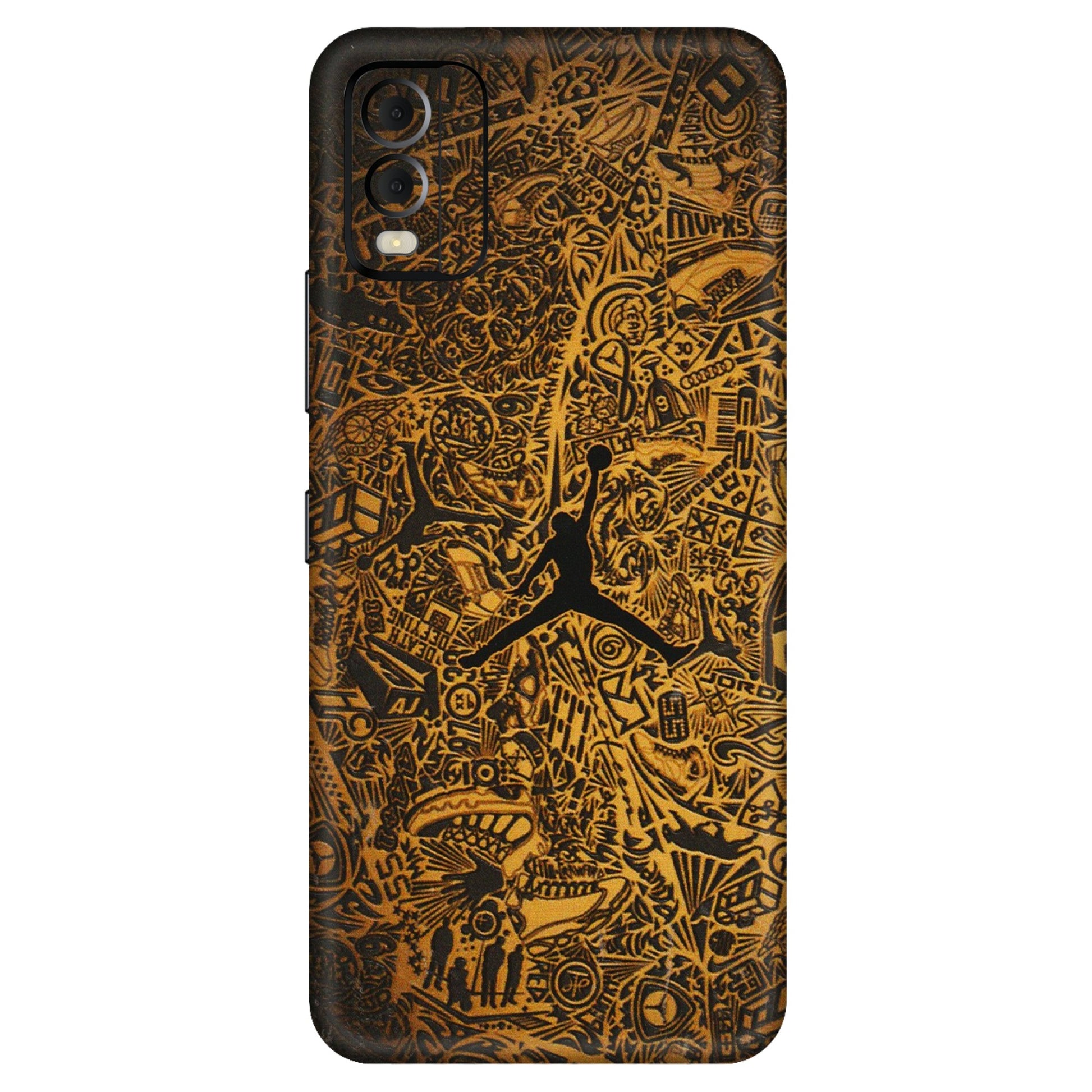 HMD NOKIA Phone Skins (All Models) - Premium Gold Basketball Player - 3D Embossed Finish (L-236) HMD Nokia C22