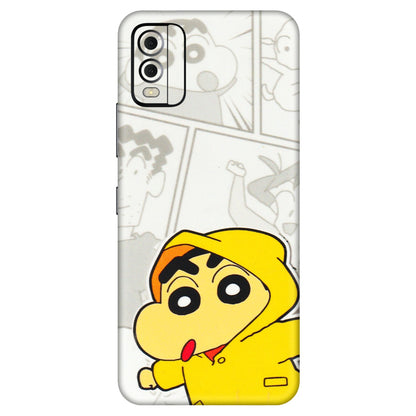 HMD NOKIA Phone Skins (All Models) - Yellow Shinchan Comic - 3D Embossed Finish (L-246) HMD Nokia C22