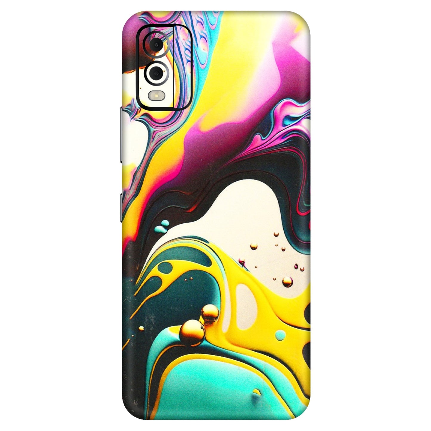 HMD NOKIA Phone Skins (All Models) - Multicolor Abstract pattern - 3D Embossed Finish (L-254) HMD Nokia C22