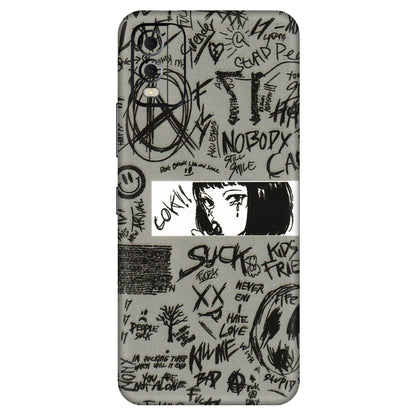HMD NOKIA Phone Skins (All Models) - Never Have Love Anime - 3D Embossed Finish (L-260) HMD Nokia C22