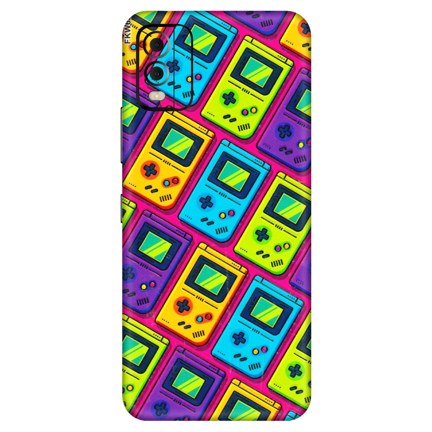 HMD NOKIA Phone Skins (All Models) - Gameboy Colourful - 3D Embossed Finish (L-266) HMD Nokia C22