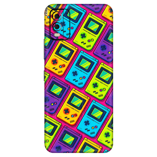 HMD NOKIA Phone Skins (All Models) - Gameboy Colourful - 3D Embossed Finish (L-266) HMD Nokia C22