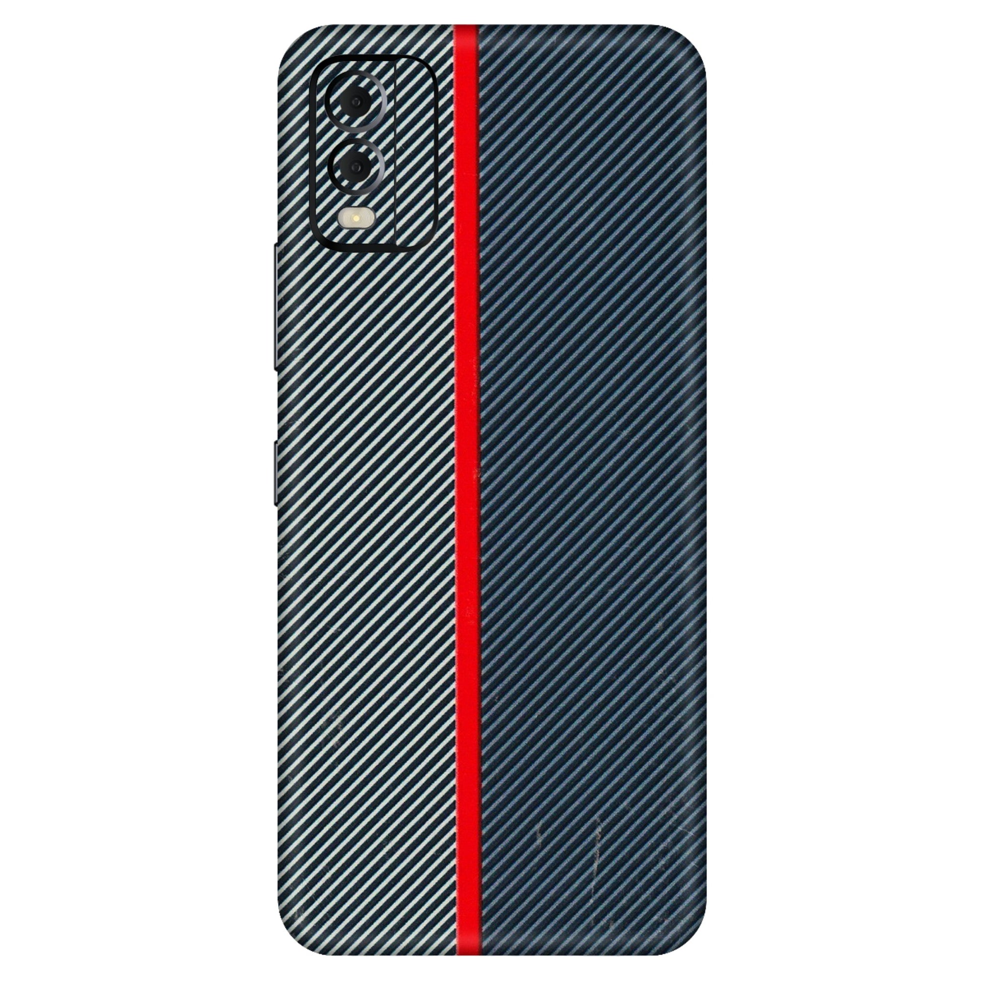 HMD NOKIA Phone Skins (All Models) - Blue Sober Lines - 3D Embossed Finish (L-305) HMD Nokia C22