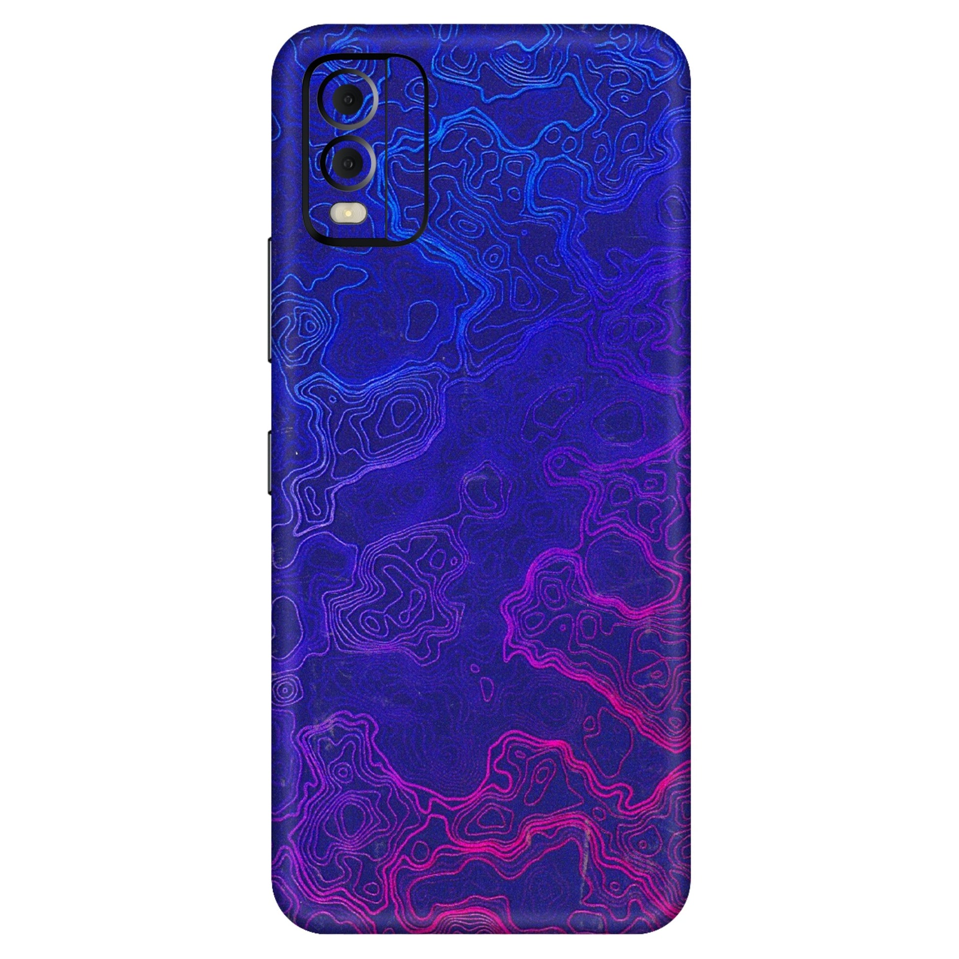 HMD NOKIA Phone Skins (All Models) - Purple Ripples Swirl - 3D Embossed Finish (L-314) HMD Nokia C22