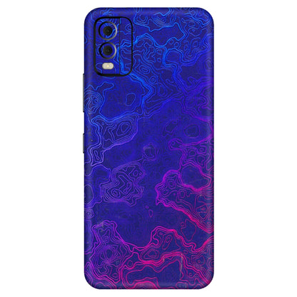 HMD NOKIA Phone Skins (All Models) - Purple Ripples Swirl - 3D Embossed Finish (L-314) HMD Nokia C22
