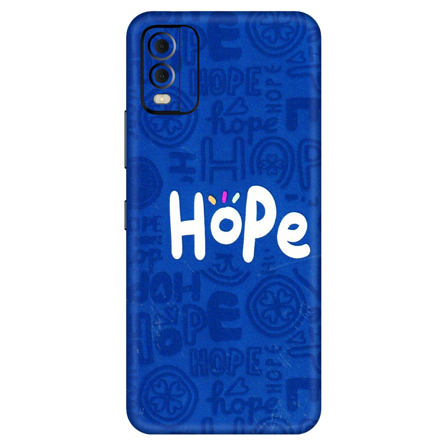 HMD NOKIA Phone Skins (All Models) - Hope Doodles Blue - 3D Embossed Finish (L-43) HMD Nokia C22