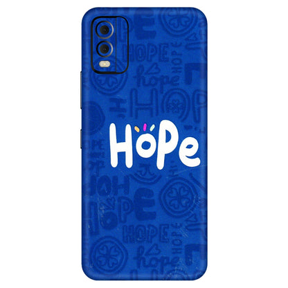 HMD NOKIA Phone Skins (All Models) - Hope Doodles Blue - 3D Embossed Finish (L-43) HMD Nokia C22