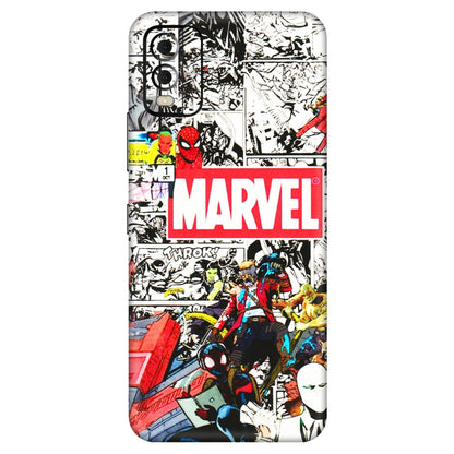 HMD NOKIA Phone Skins (All Models) - Marvel Colorful Comic - 3D Embossed Finish (L-64) HMD Nokia C22