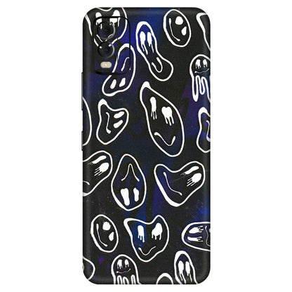 HMD NOKIA Phone Skins (All Models) - Distorted Smileys - 3D Embossed Finish (L-92) HMD Nokia C22