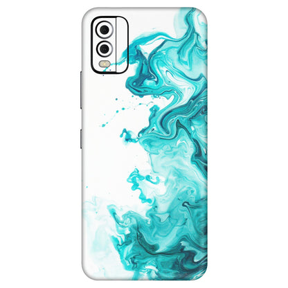 HMD NOKIA Phone Skins (All Models) - Sky Blue Abstract Colour - Matte Finish (M-146) HMD Nokia C22