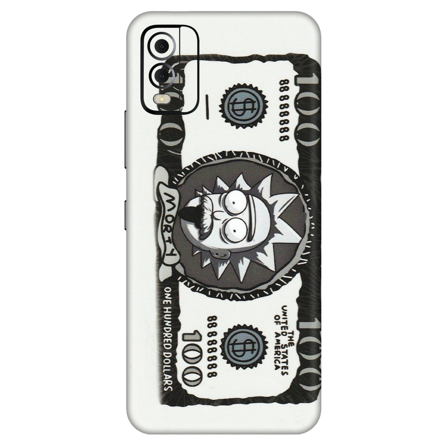 HMD NOKIA Phone Skins (All Models) - Rick And Morty Hundred Dollar Anime - Matte Finish (M-161) HMD Nokia C22