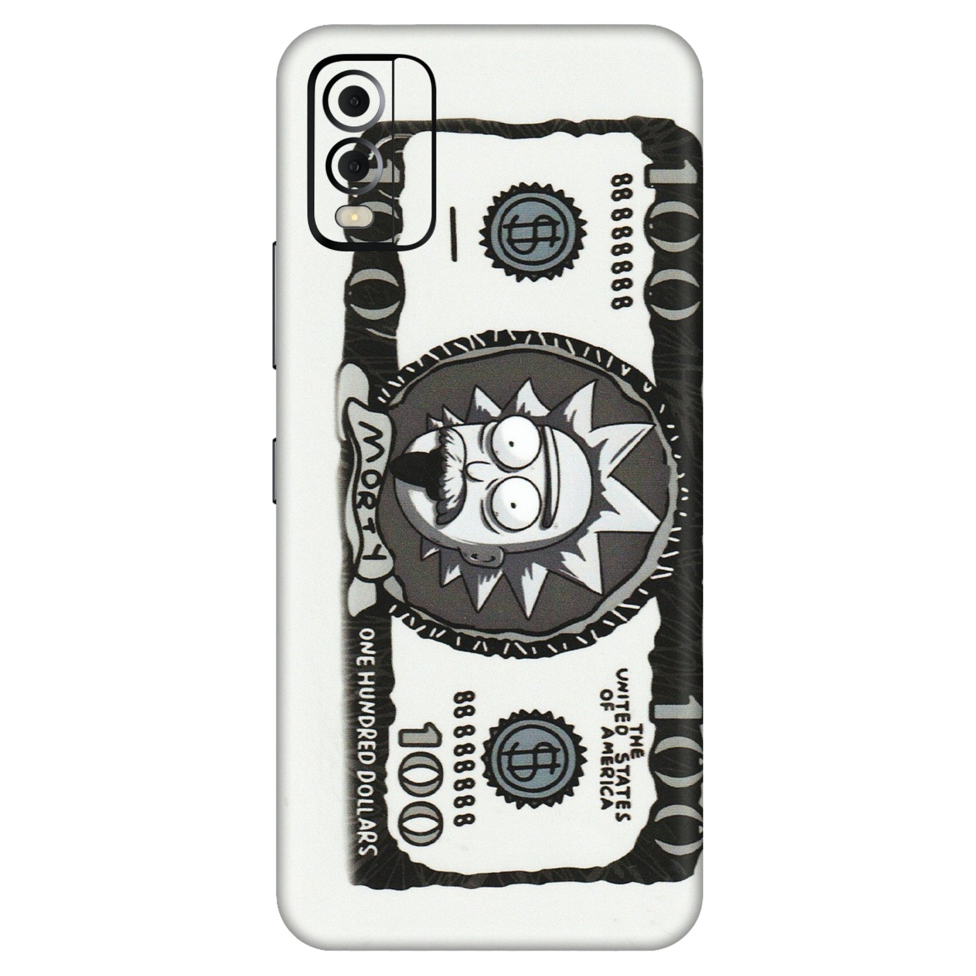 HMD NOKIA Phone Skins (All Models) - Rick And Morty Hundred Dollar Anime - Matte Finish (M-161) HMD Nokia C22