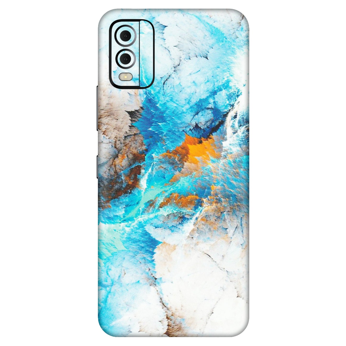 HMD NOKIA Phone Skins (All Models) - Blue Waves Abstract - Matte Finish (M-19) HMD Nokia C22