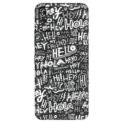 HMD NOKIA Phone Skins (All Models) - Hi Hello Doodles - Matte Finish (M-25) HMD Nokia C22