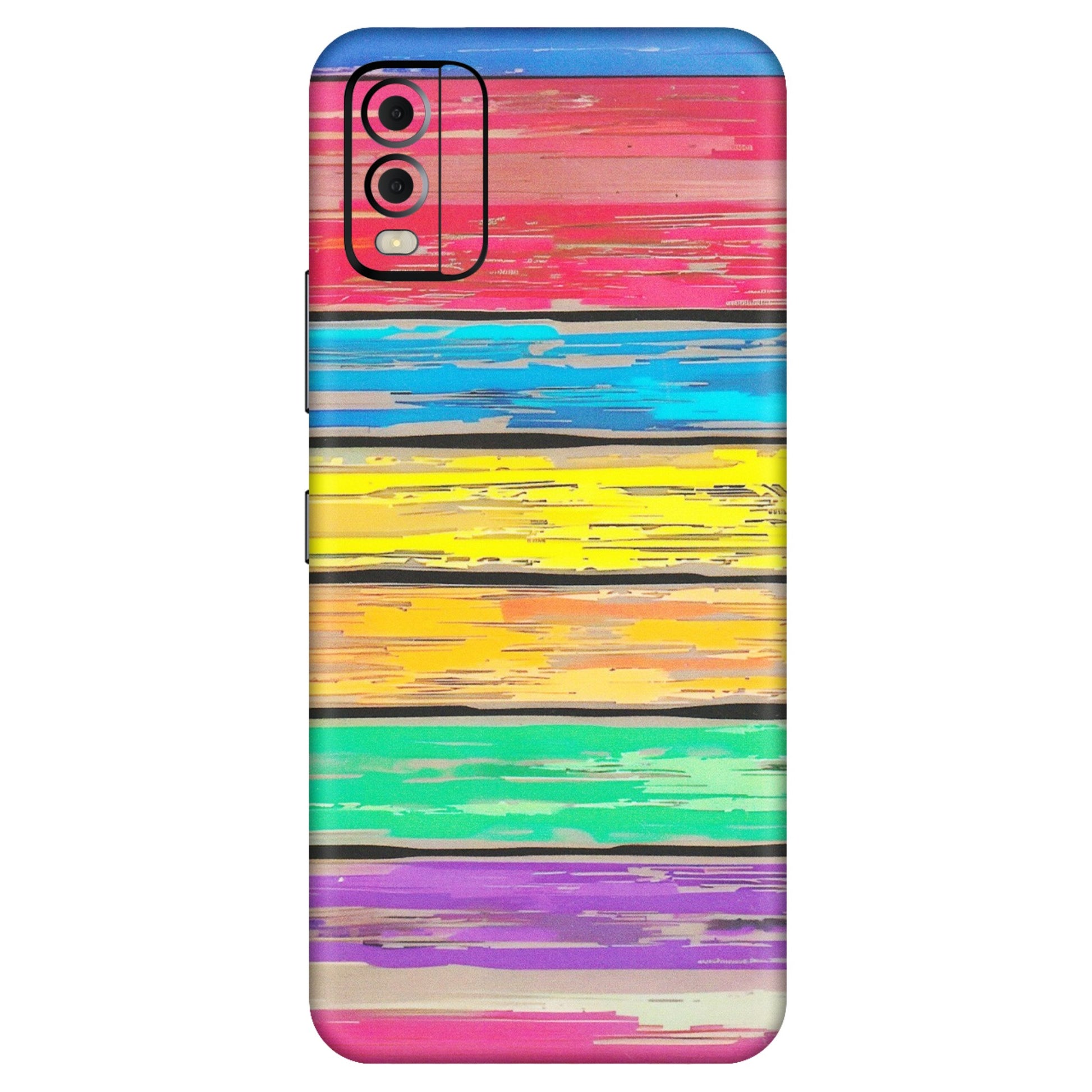 HMD NOKIA Phone Skins (All Models) - Multi Colour Wooden Wall - Matte Finish (M-96) HMD Nokia C22