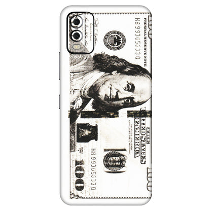 HMD NOKIA Phone Skins (All Models) - 100 Dollar Currency - Transparent Finish (T-01) HMD Nokia C22