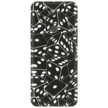 HMD NOKIA Phone Skins (All Models) - Big Black Dices - 3D Embossed Finish (L-106) HMD Nokia C30