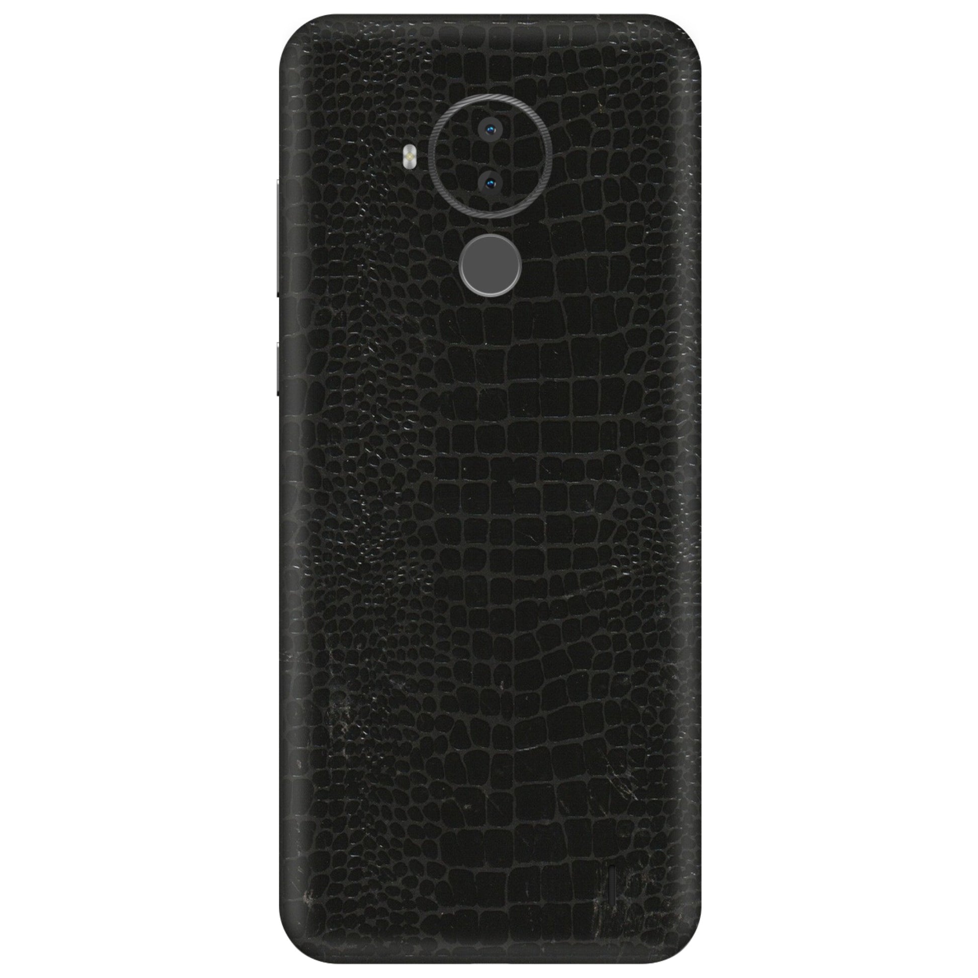 HMD NOKIA Phone Skins (All Models) - Snake Leather Black - 3D Embossed Finish (L-107) HMD Nokia C30