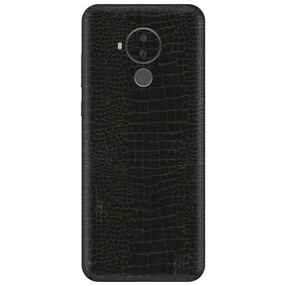 HMD NOKIA Phone Skins (All Models) - Snake Leather Black - 3D Embossed Finish (L-107) HMD Nokia C30