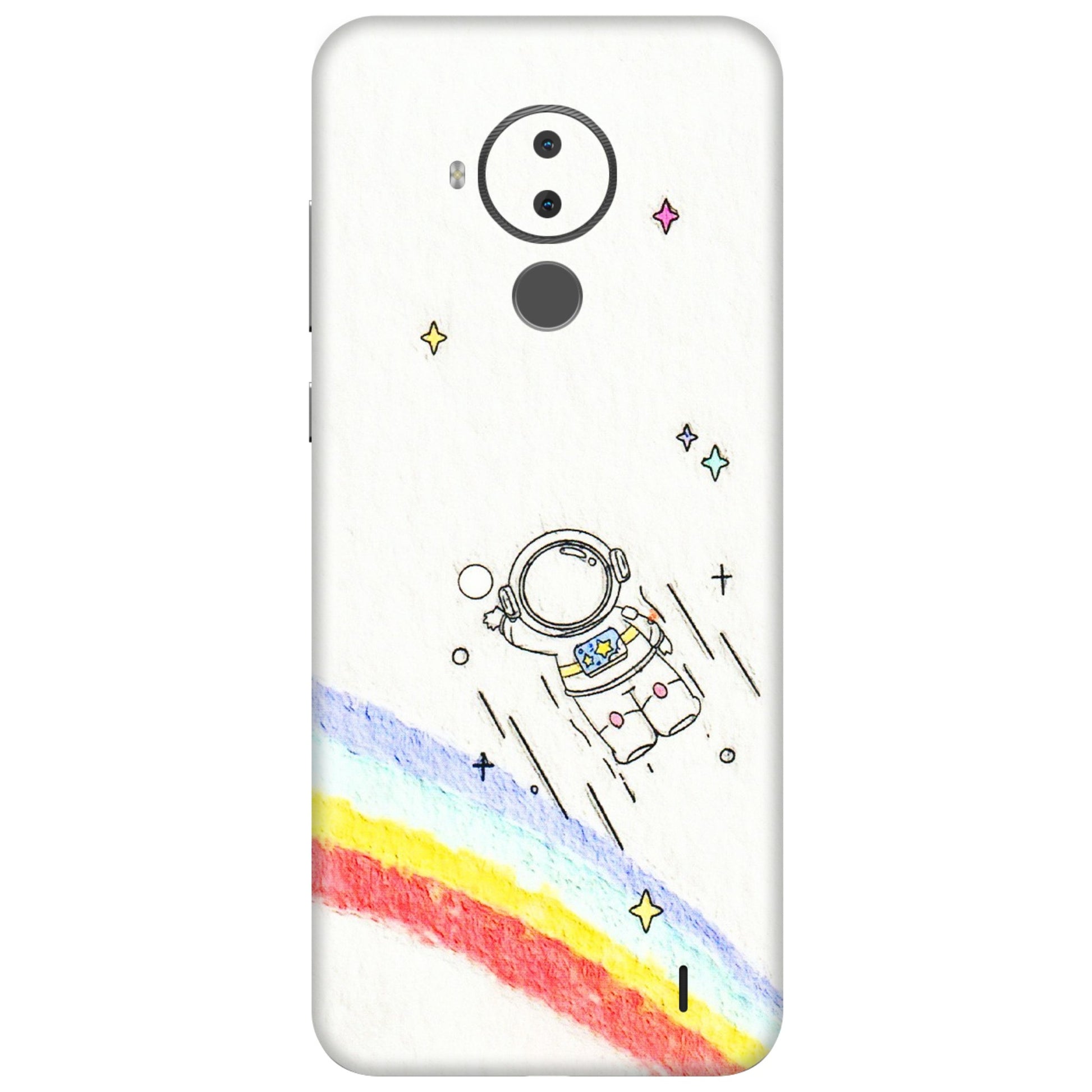 HMD NOKIA Phone Skins (All Models) - Milkyway Astronaut - 3D Embossed Finish (L-110) HMD Nokia C30