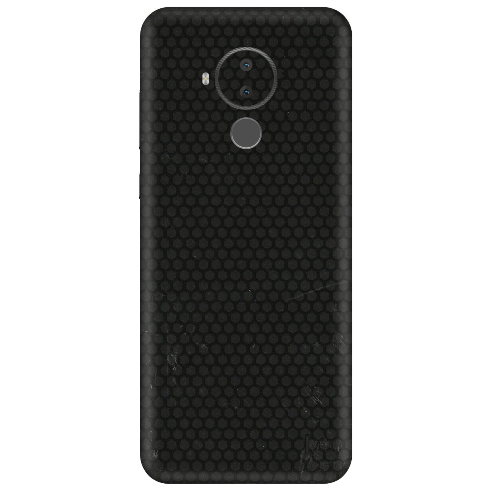HMD NOKIA Phone Skins (All Models) - Black honeycomb - 3D Embossed Finish (L-114) HMD Nokia C30