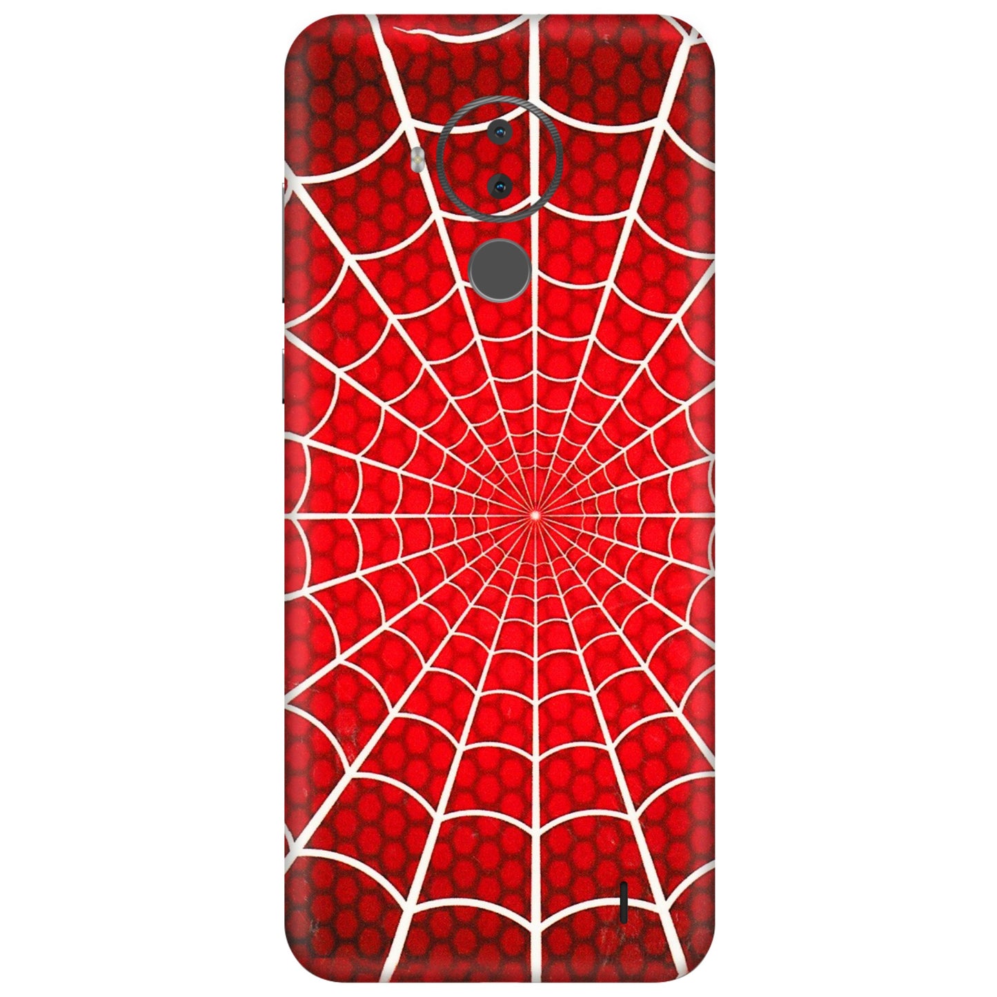 HMD NOKIA Phone Skins (All Models) - Classic Spidey Web - 3D Embossed Finish (L-115) HMD Nokia C30