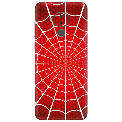 HMD NOKIA Phone Skins (All Models) - Classic Spidey Web - 3D Embossed Finish (L-115) HMD Nokia C30