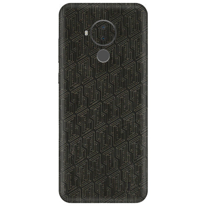 HMD NOKIA Phone Skins (All Models) - Black Abstract Pattern - 3D Embossed Finish (L-117) HMD Nokia C30