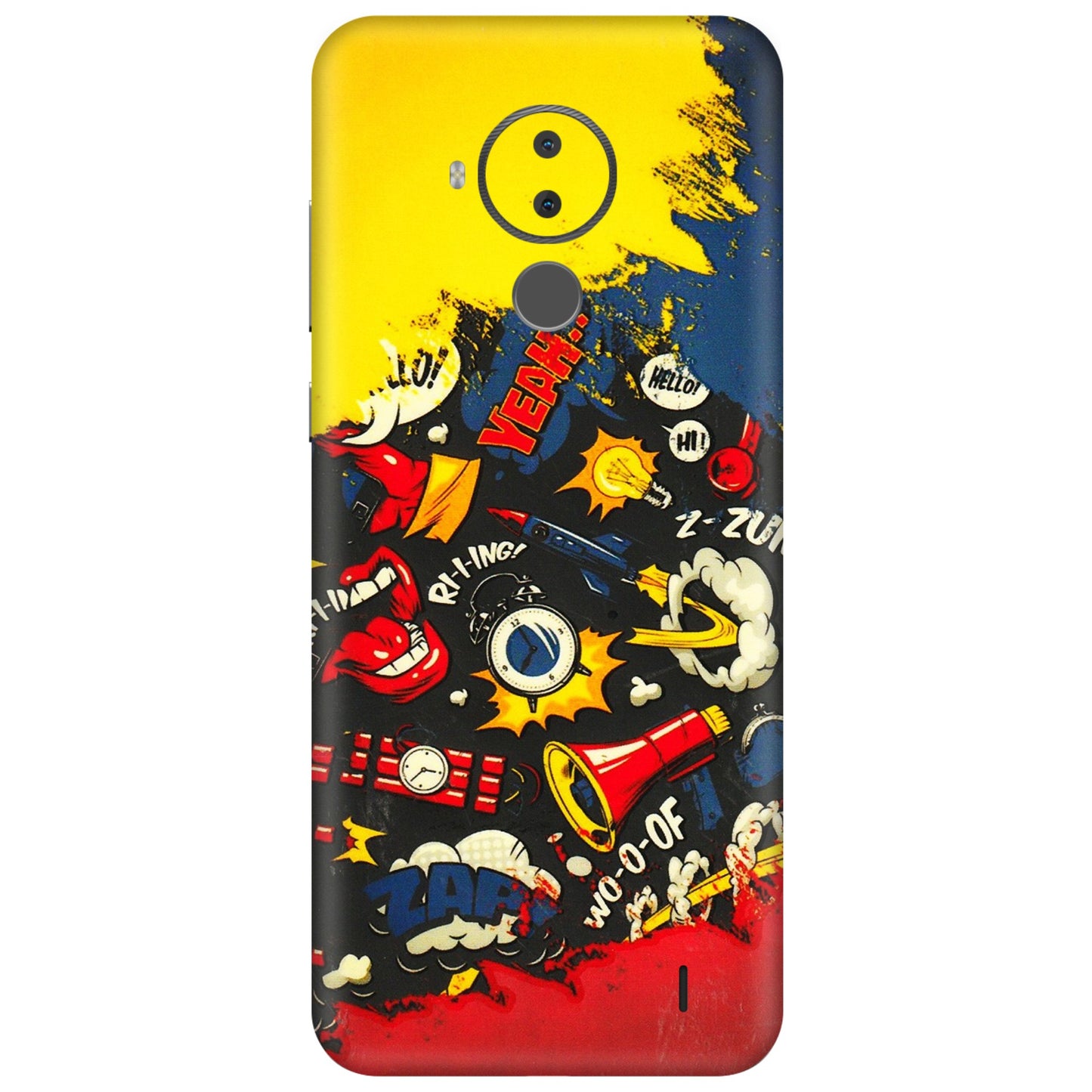HMD NOKIA Phone Skins (All Models) - Pacific Doodle Art - 3D Embossed Finish (L-120) HMD Nokia C30