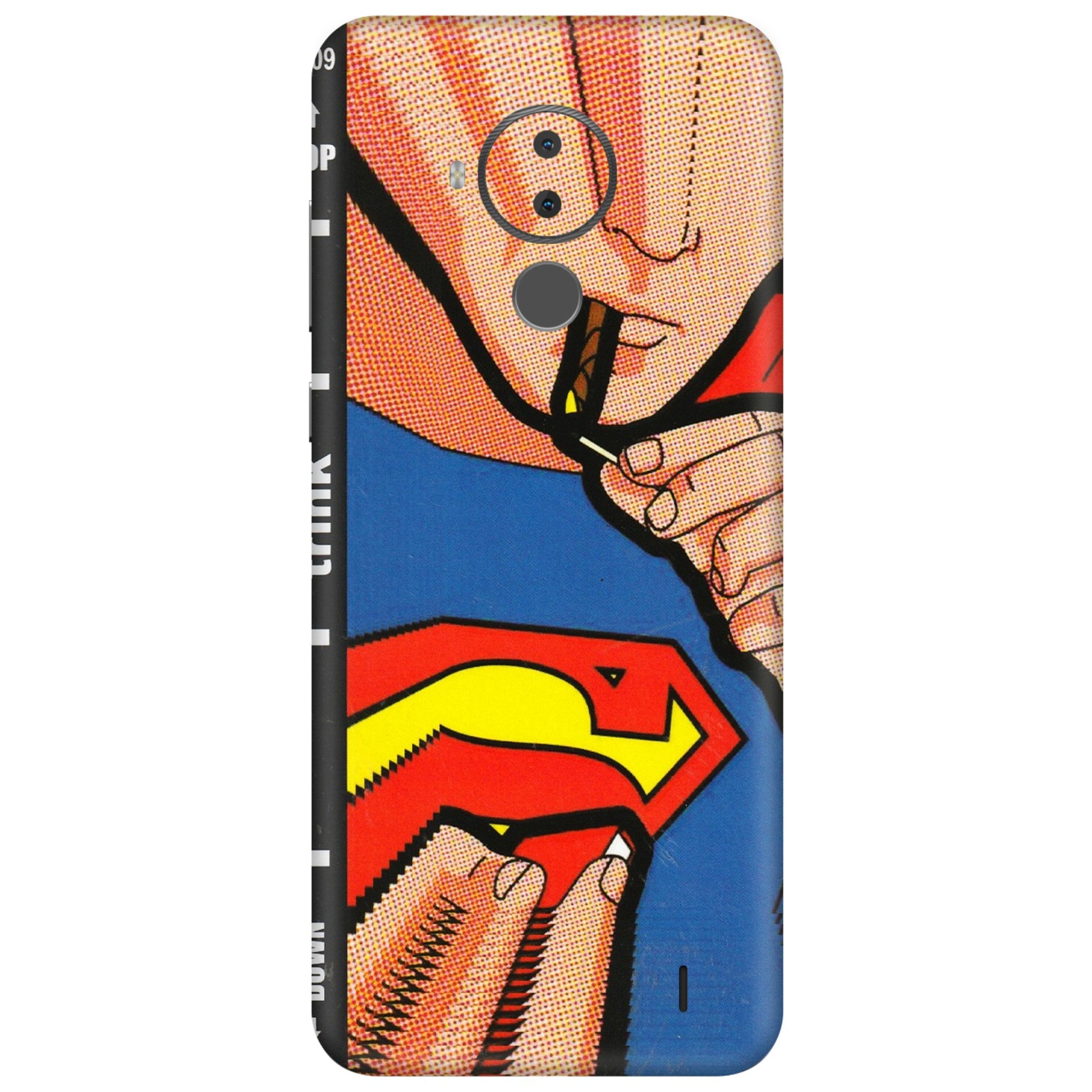 HMD NOKIA Phone Skins (All Models) - Superman Sutta - 3D Embossed Finish (L-130) HMD Nokia C30