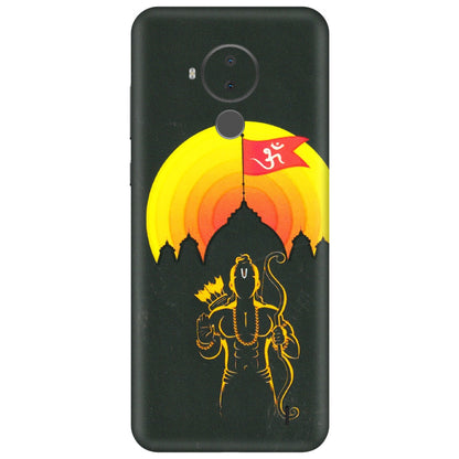 HMD NOKIA Phone Skins (All Models) - Lord Ram - 3D Embossed Finish (L-132) HMD Nokia C30