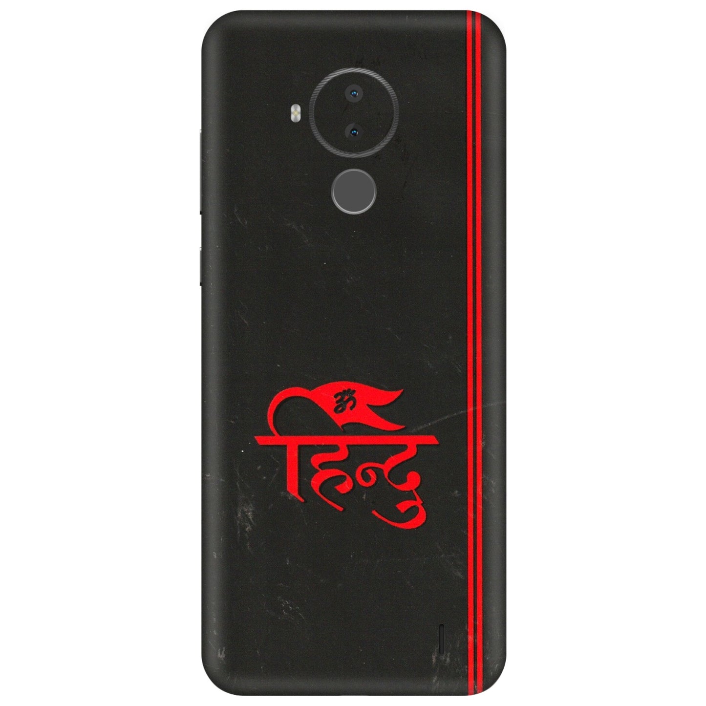 HMD NOKIA Phone Skins (All Models) - Hindu Black - 3D Embossed Finish (L-153) HMD Nokia C30