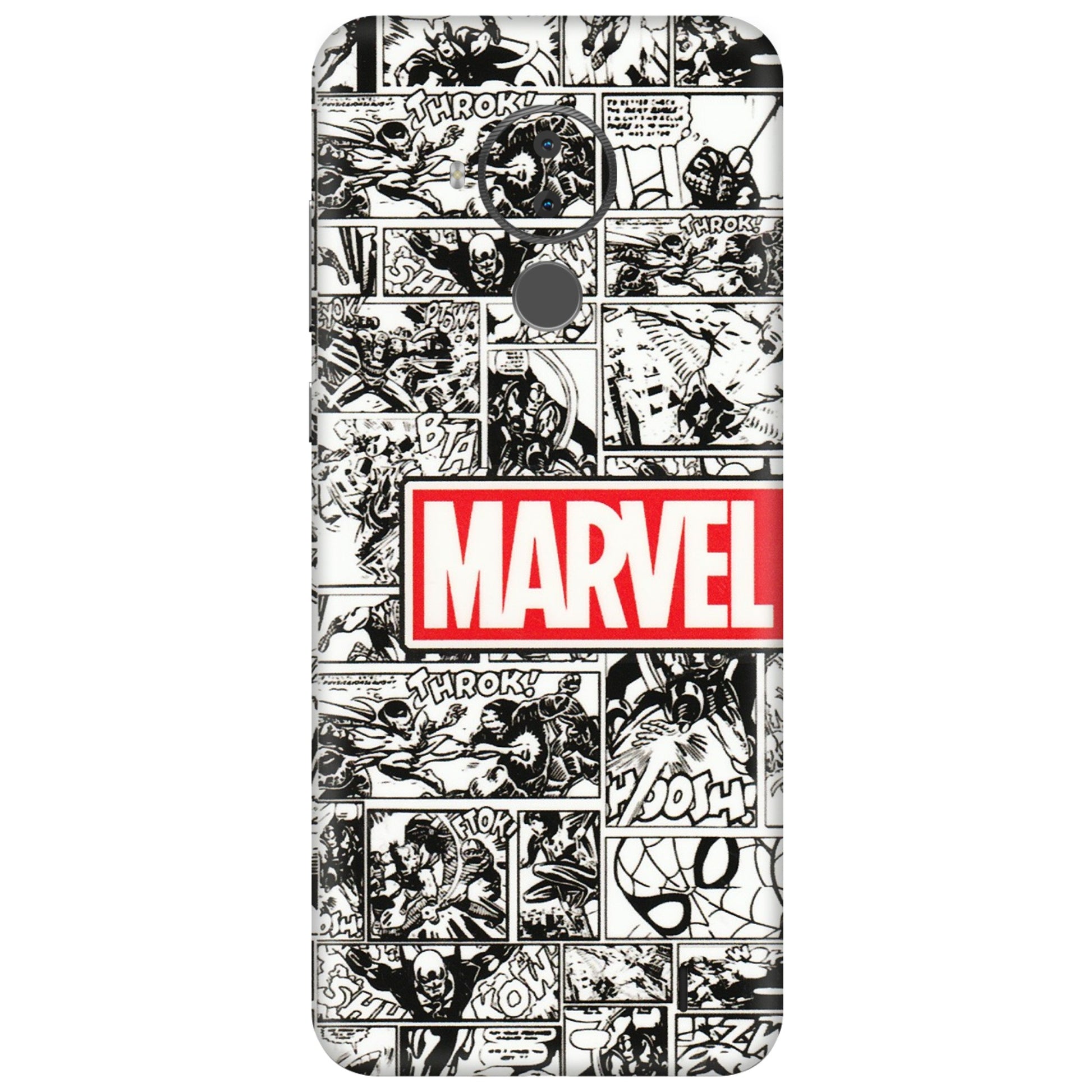 HMD NOKIA Phone Skins (All Models) - Marvel Comic - 3D Embossed Finish (L-171) HMD Nokia C30