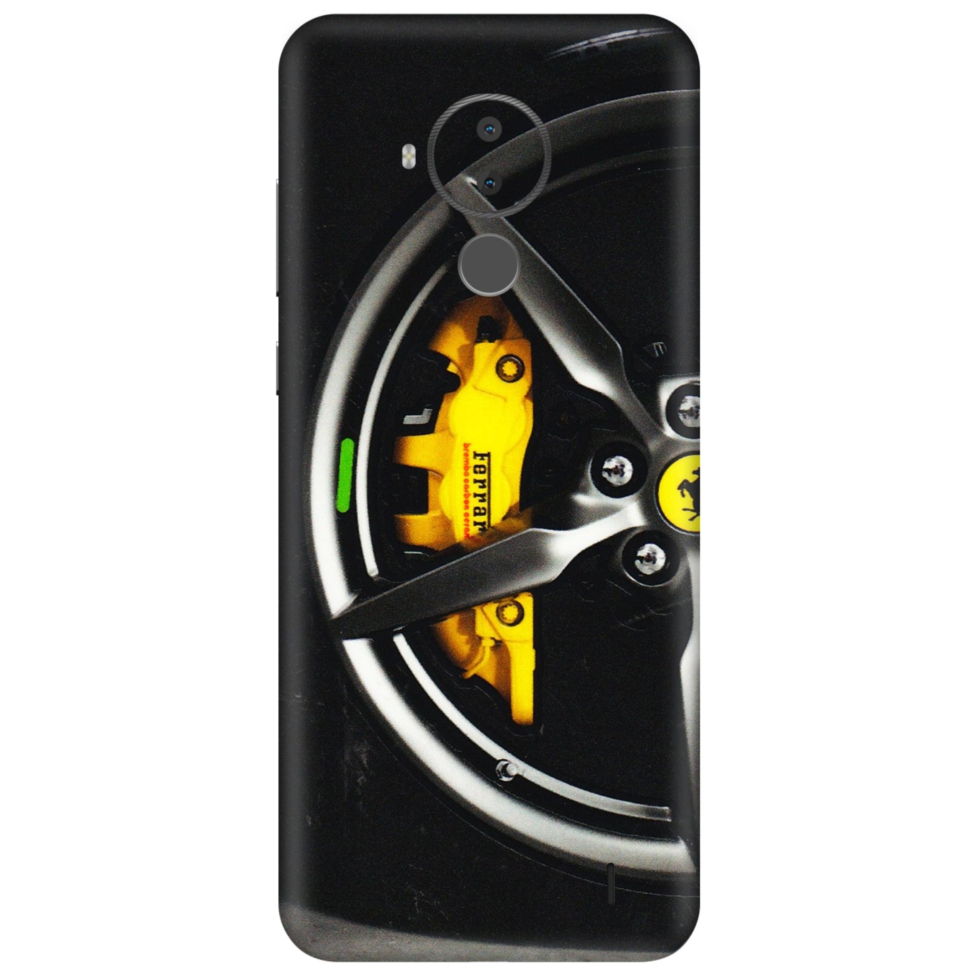 HMD NOKIA Phone Skins (All Models) - Ferrari Wheel Alloy - 3D Embossed Finish (L-173) HMD Nokia C30